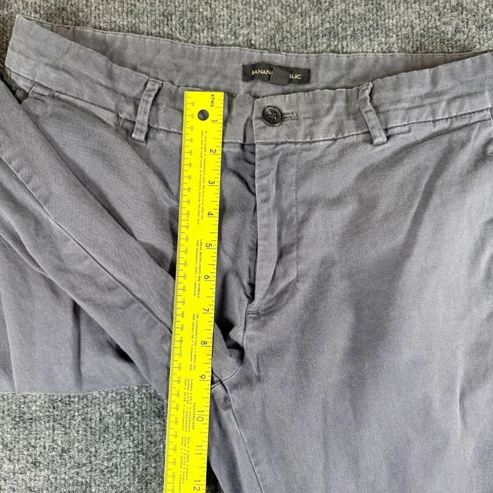 Banana Republic Chino Pant Mens 32x32 Gray Stretch Streetwear Classic‎ Straight